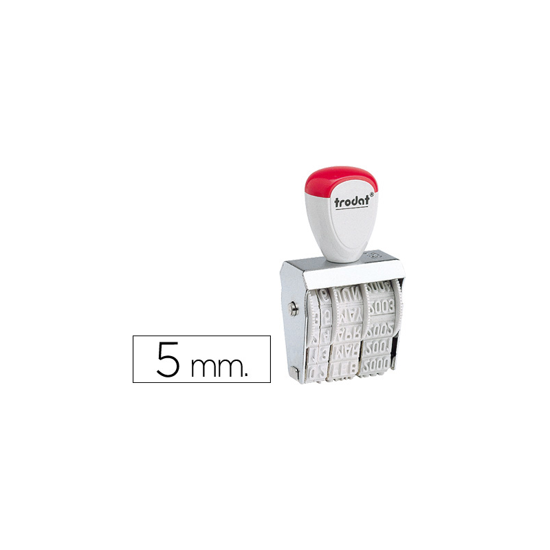 Fechador trodat 1020 con banda incluido dia-mes-año 5 mm