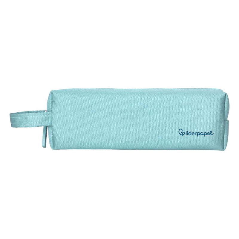 Estuche portatodo liderpapel classic rectangular con asa 210x70mm azul celeste