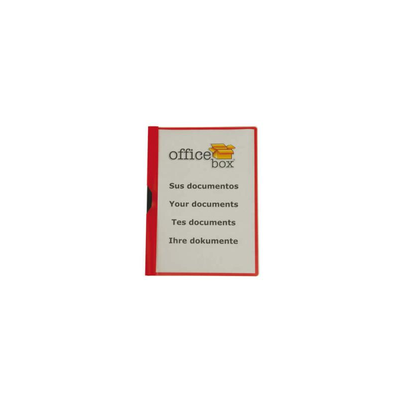 Carpeta office box dossier pinza lateral polipropileno din a4 pinza deslizante capacidad 30 hojas negro