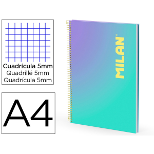 Cuaderno espiral milan...