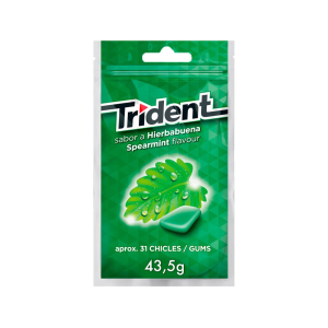 Chicle trident grageas...