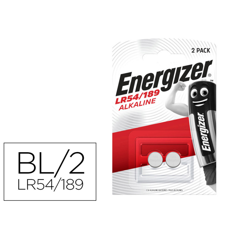 Pila energizer alcalina lr54 blister de 2 unidades
