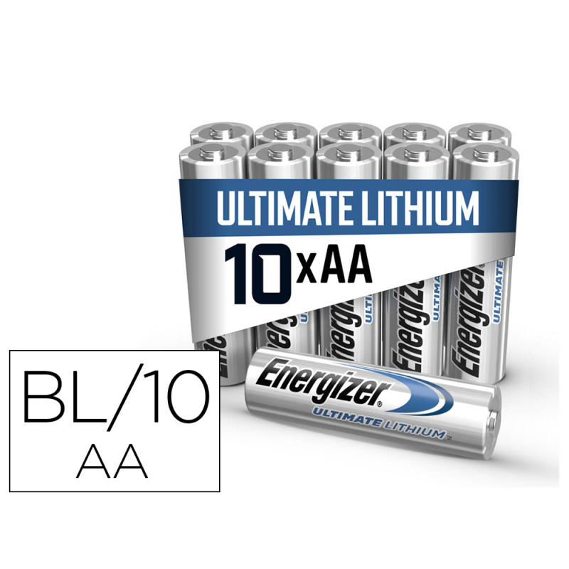 Pila energizer litio ultimate aa blister de 10 unidades