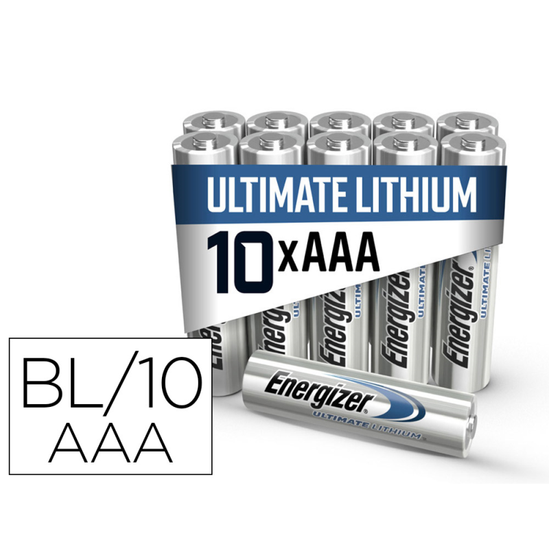 Pila energizer litio ultimate aaa blister de 10 unidades