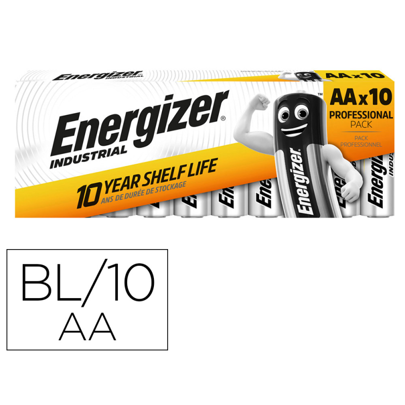Pila energizer litio industrial aa blister de 10 unidades