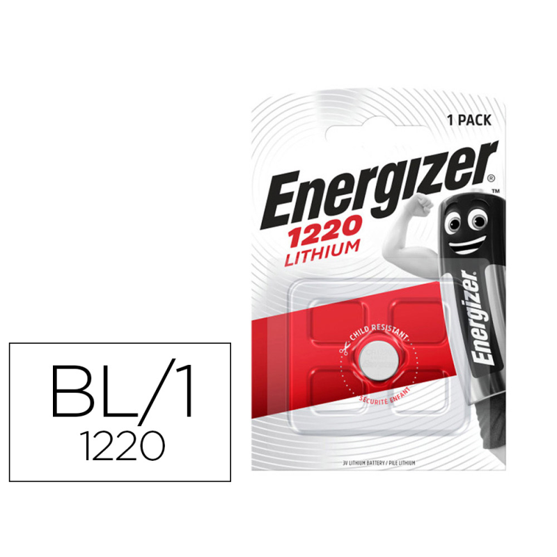 Pila energizer litio boton 1220 blister de 1 unidad
