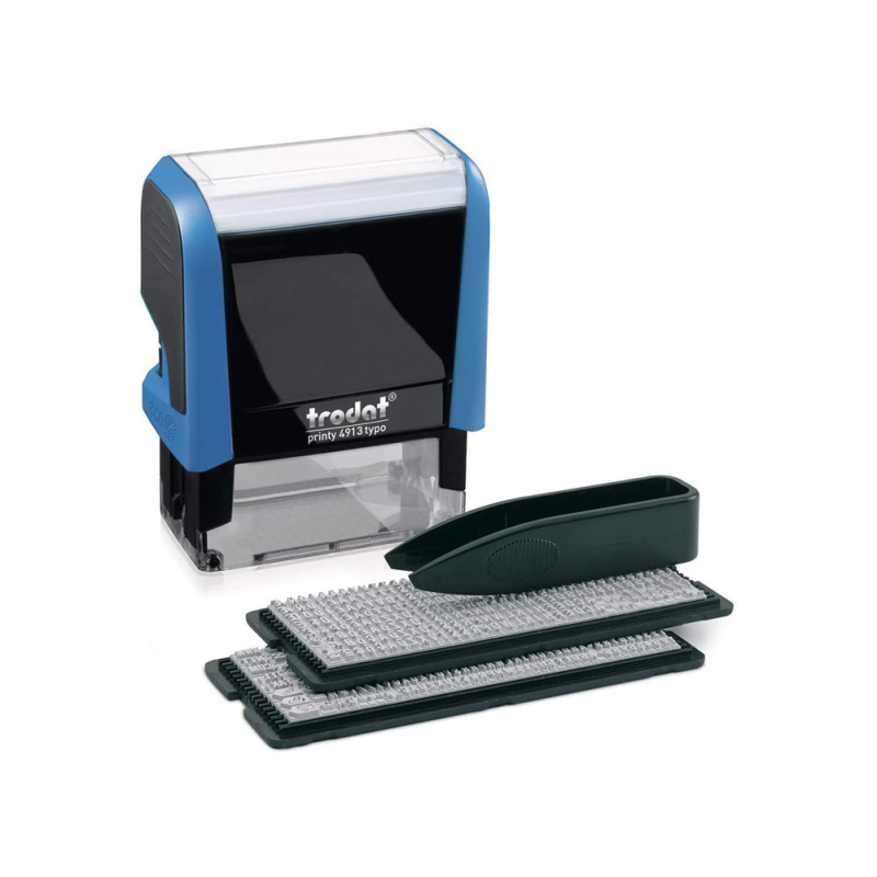 Sello automatico trodat imprentilla 5 lineas tipo 3mm /4 mm 58x22 cm