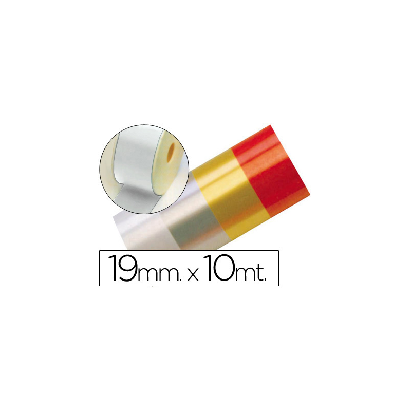 Cinta fantasia 10 mt x 19 mm blanco