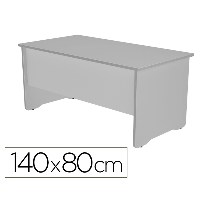 Mesa de oficina rocada work 2001ab02 gris/gris 140x80 cm