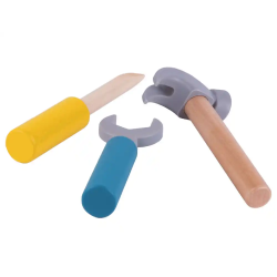 Juego infantil imaginovo madera maletin de herramientas +3 años 18 piezas 21,4x13,2x11cm