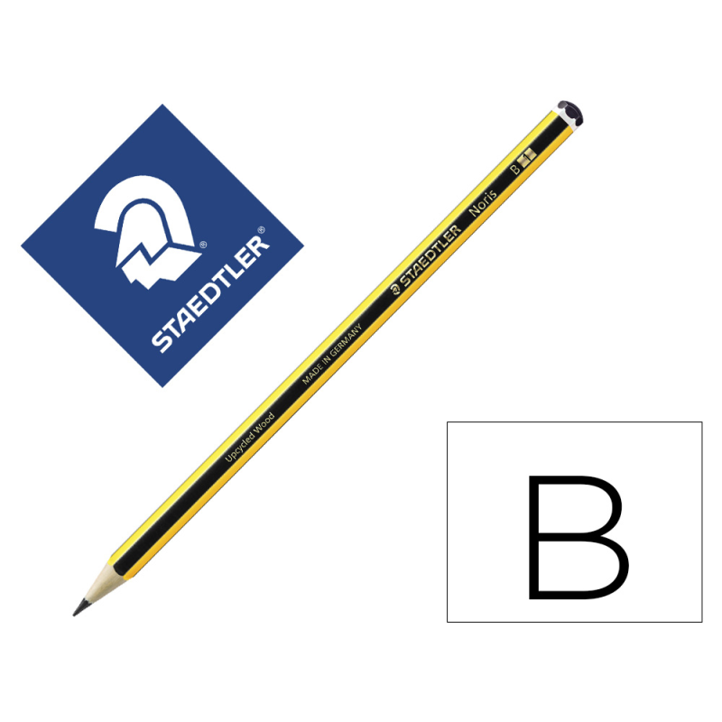 Lapices de grafito staedtler noris n.1 b unidad