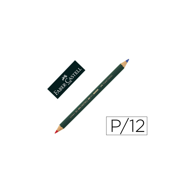 Lapices bicolor faber castell goldfaber rojo/azul unidad