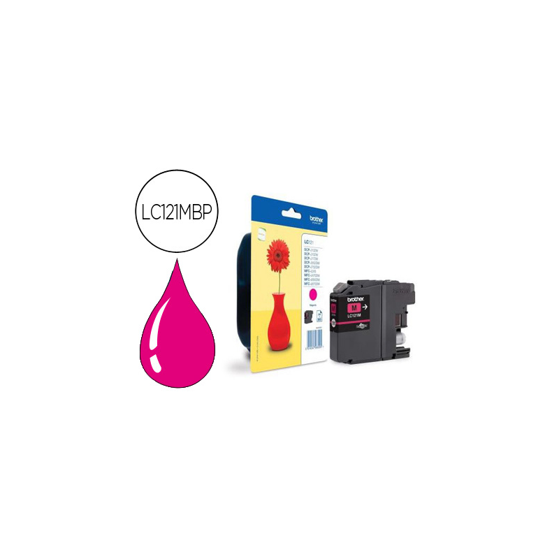 Ink-jet brother dcp-j132w/152w/552dw/752dw & mfc-j470dw/650dw/870dw magenta -300 pag