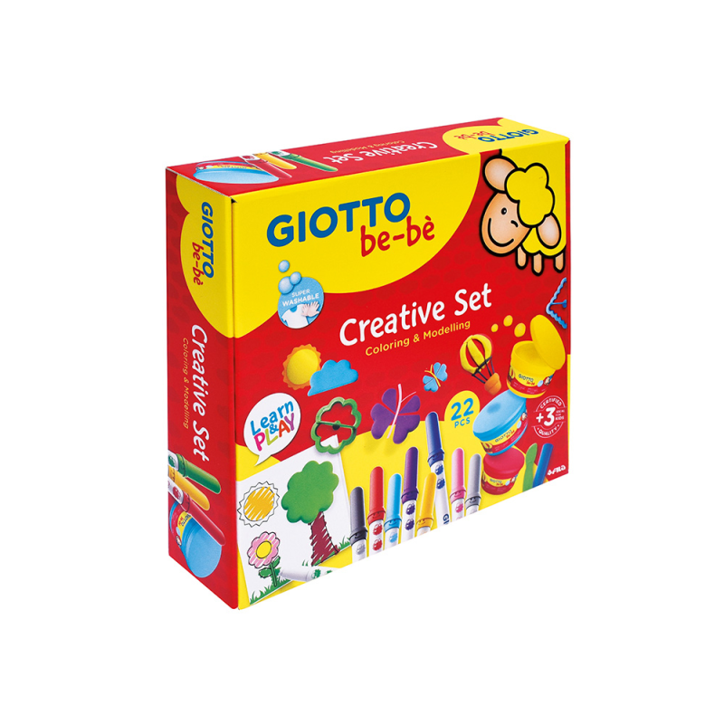 Set creativo giotto be-be para colorear y moldear