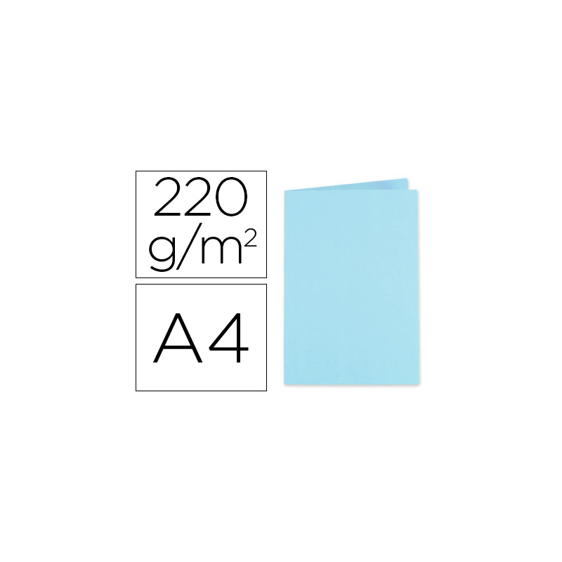 Subcarpeta cartulina exacompta din a4 azul claro 220 gr