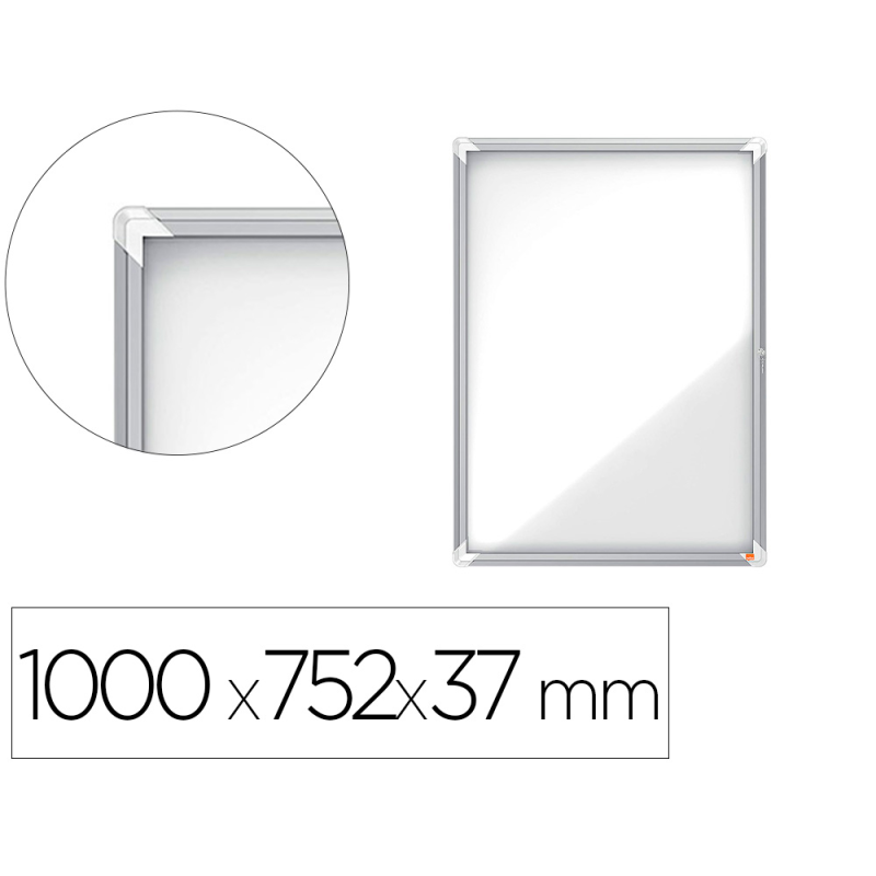 Vitrina de anuncios nobo premium plus magnetica 9 x din a4 1000x752x37 mm