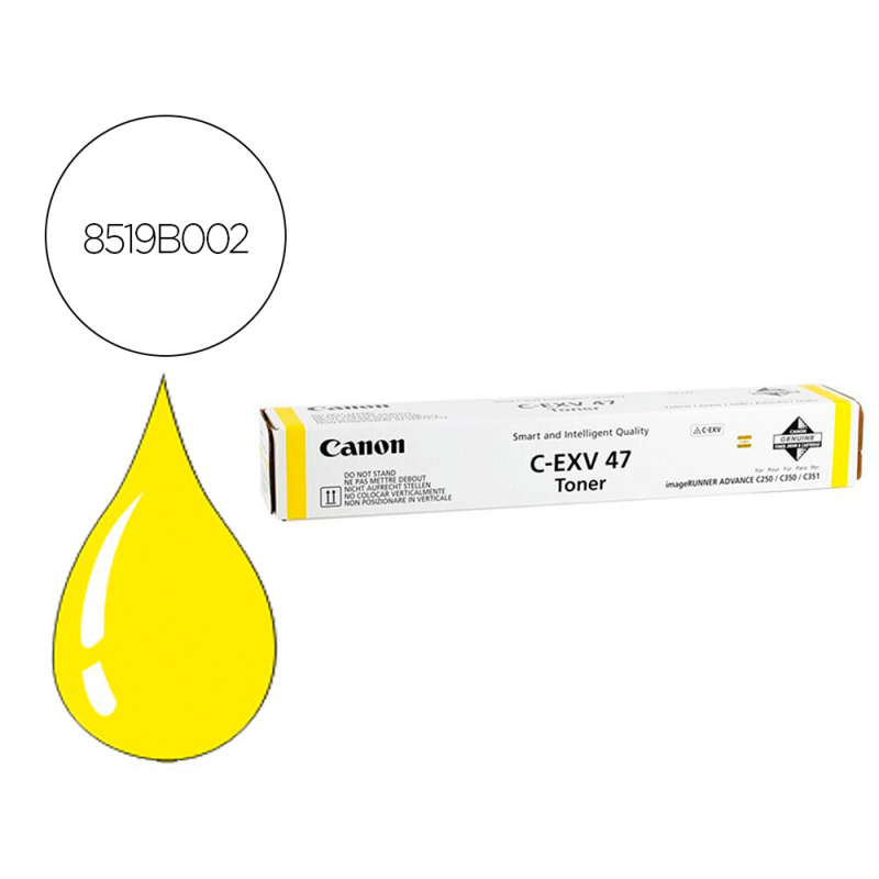 Toner canon exv47y ir advance c250 c350 amarillo