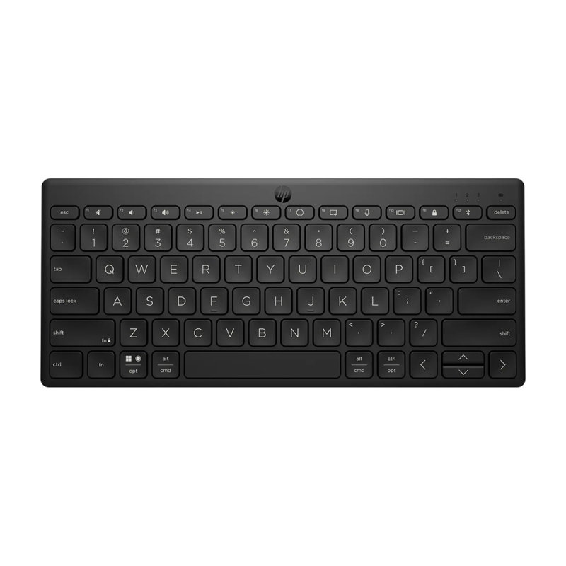 Teclado hp 355 multidispositivo bluetooth inalambrico color negro