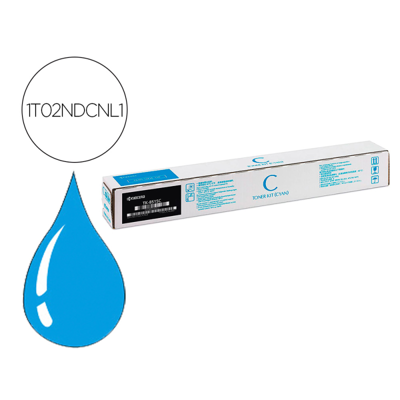 Toner kyocera tk-8515c cyan para taskalfa 5052ci / 6052ci (1t02ndcnl0)
