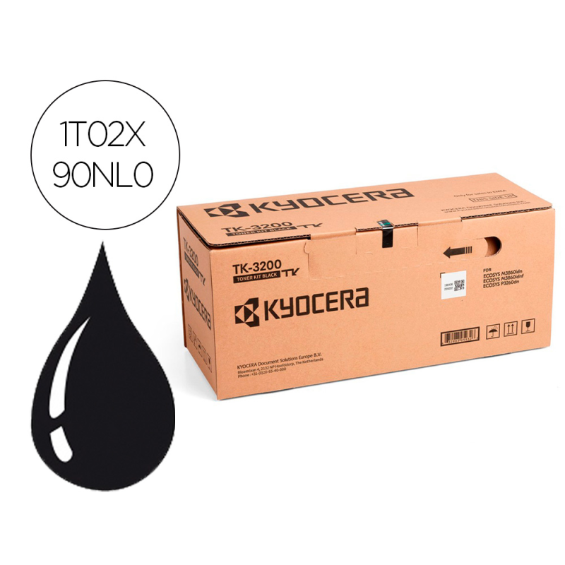Toner kyocera negro 40.000 pag tk-3200 ecosys p3260dn