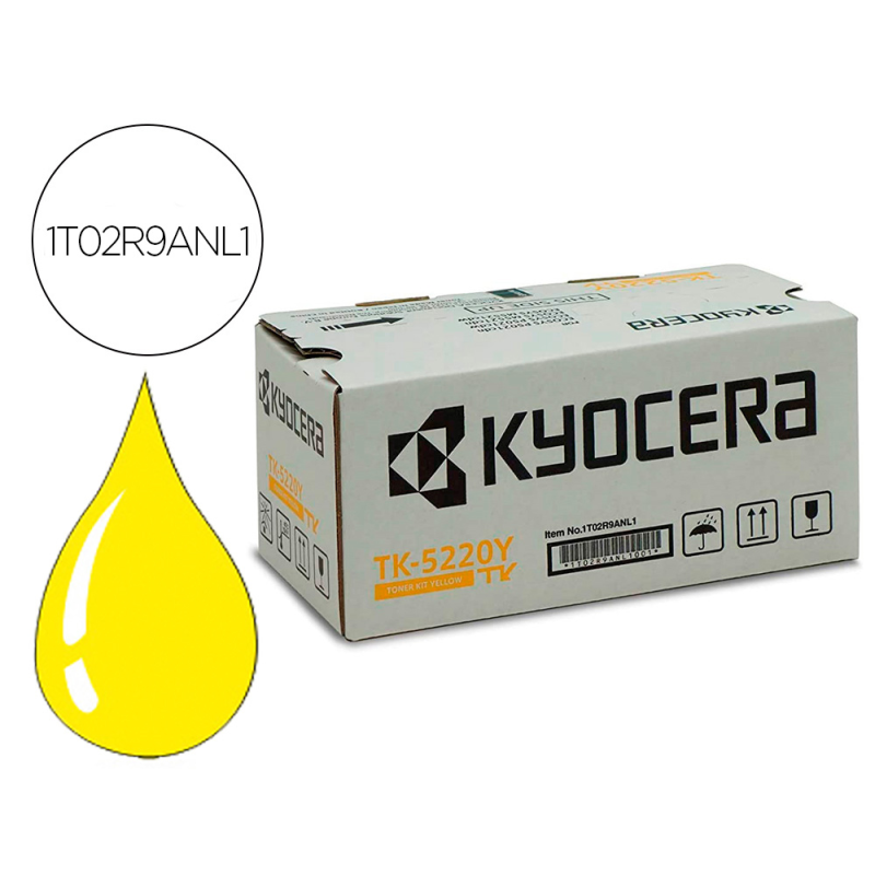 Toner kyocera mita tk-5220y amarillo ecosys m5521cdw, ecosys m5521cdn 1200 pag