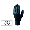 Guantes de nitrilo deltaplus quimico desechable no empolvado talla 7/8 color negro caja de 100 unidades