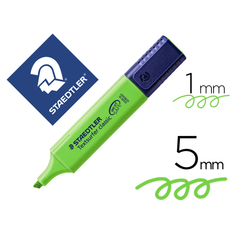 Rotulador staedtler textsurfer classic 364 fluorescente verde