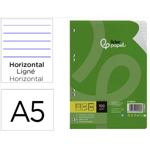 Recambio liderpapel a5 100...
