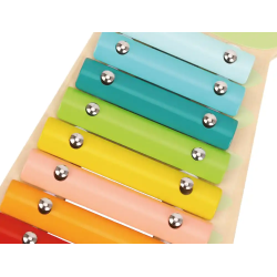 Juego infantil imaginovo madera xilofono instrumento musical cocodrilo +18 meses 28x14,8x2,5cm