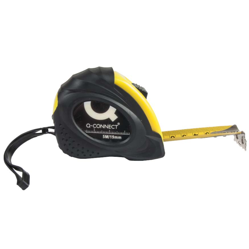 Flexometro q-connect con freno material antichoque 19 mm de ancho longitud 5 mt