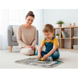 Puzle infantil imaginovo madera ciudad de carretera +3 años 21 piezas 22x22x6,4cm