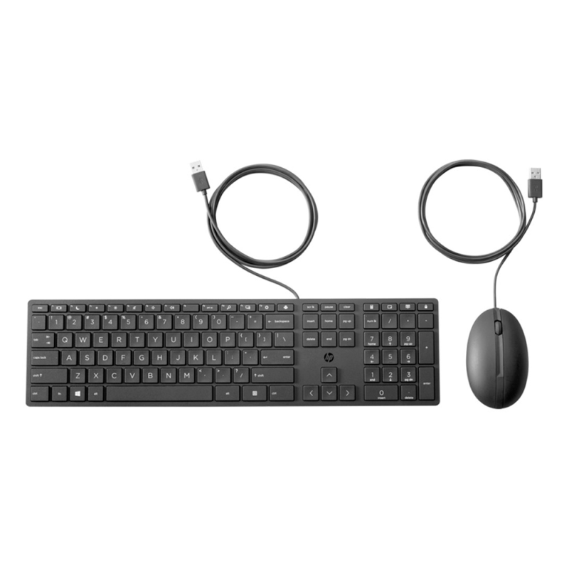 Set teclado + raton hp combo 320mk usb-a longitud 1.8 m color negro