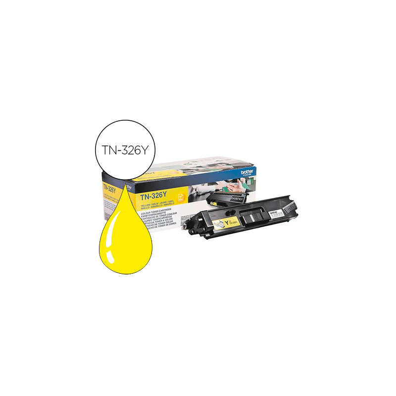 Toner brother tn-326y hll8250cdn / hll8350cdw alta capacidad amarillo 3500 pag