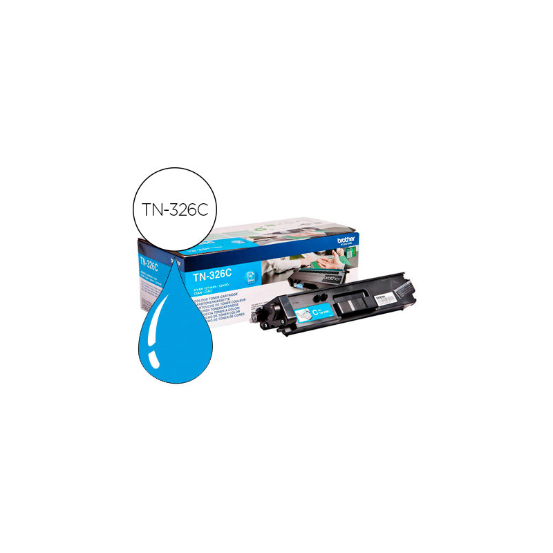 Toner brother tn-326c hll8250cdn / hll8350cdw alta capacidad cian 3500 pag