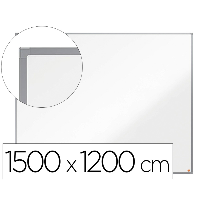 Pizarra blanca nobo essence acero vitrificado magnetica 1500x1200 mm
