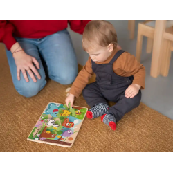 Puzle infantil imaginovo madera 3d animales +12 meses 8 piezas 29,5x22x1,7cm