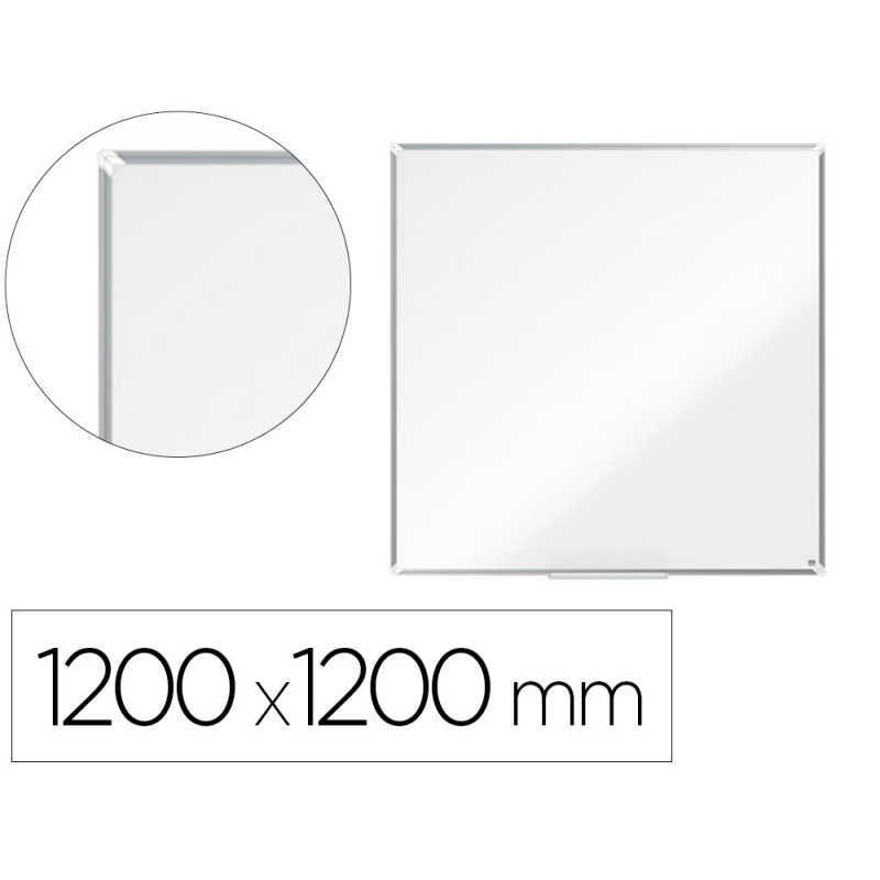Pizarra blanca nobo premium plus melamina 1200x1200 mm