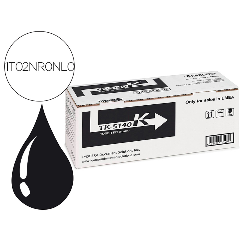 Toner tk-5140k kyocera ecosys m6530cdn, m6530cdn/kl3, p6130cdn, p6130cdn/kl3 negro tk5140