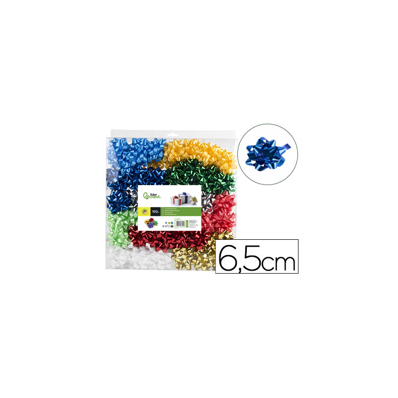 Lazo liderpapel fantasia maxi metalizado colores surtidos