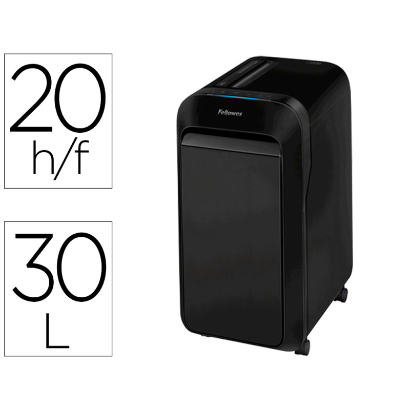 Destructora de documentos fellowes lx-220 capacidad de corte 20 h seguridad p4 destruye grapas clips y