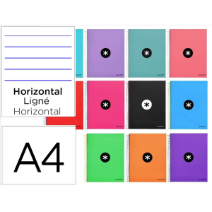 Cuaderno espiral a4 micro...