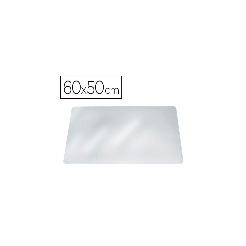 Vade sobremesa durable transparente antirreflectante 65x50 cm