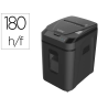 Destructora de documentos q-connect capacidad corte 180 h auto / 10 h manual destruye grapas clips y tarjetas