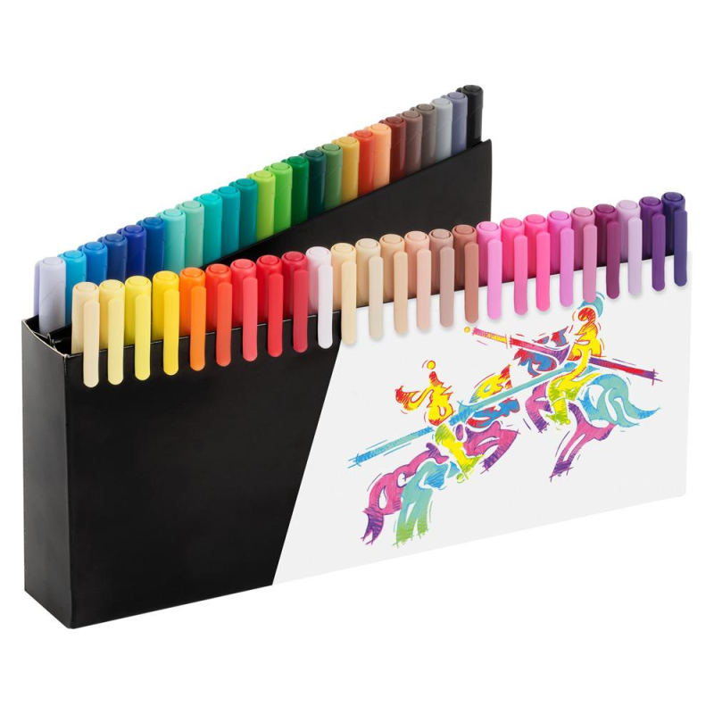 Rotulador faber castell black edition punta de pincel caja de 50 unidades colores surtidos
