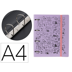 Carpeta 4 anillas 40 mm...