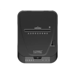 Destructora de documentos q-connect capacidad corte 180 h auto / 10 h manual destruye grapas clips y tarjetas