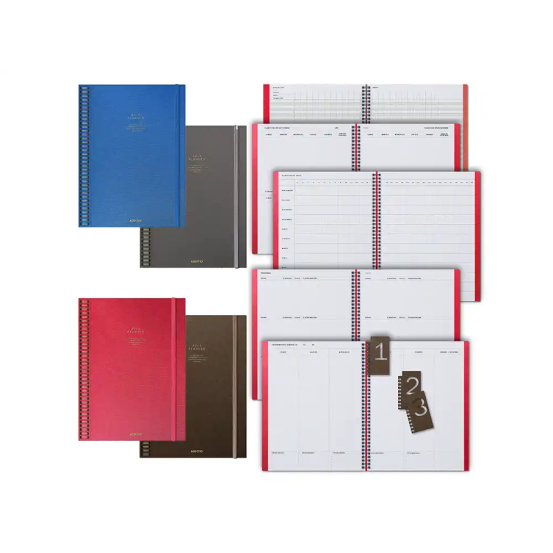 Cuaderno aula planner additio din a4 160 paginas plan anual y mensual con programacion y evaluacion