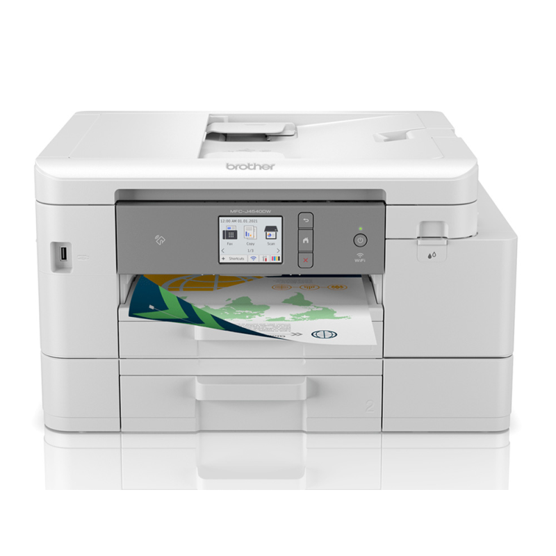 Equipo multifuncion brother mfcj4540dw duplex wifi 13 ppm negro 11 ppm color copiadora escaner impresora bandeja 400