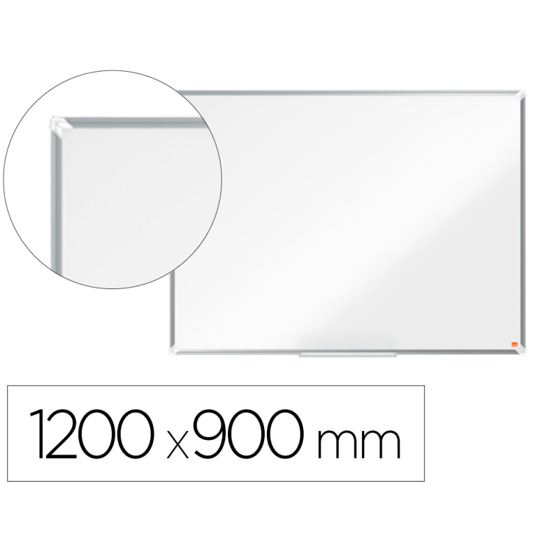 Pizarra blanca nobo premium plus melamina 1200x900 mm