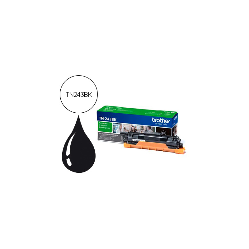 Toner brother tn243bk dcp-l3510cdw / hl-l3270cdw / mfc-l3710cw negro 1000 paginas